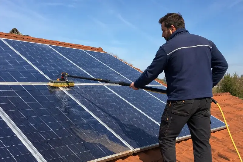 Nettoyage et entretien de panneaux solaires à Javené